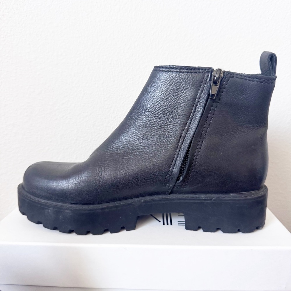 ZODIAC Women's Shiloh Ankle Boot Black Leather Ankle Boots - Picture 2 of 14